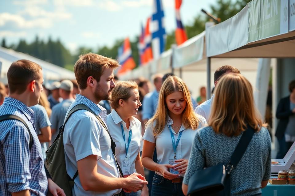 Myyntitiimi tapahtumassa